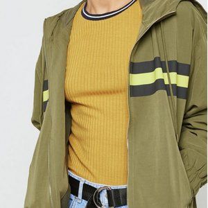 Forever 21 Green / Khaki Windbreaker Jacket